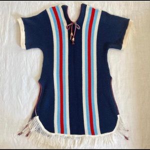 Vintage bohemian 1980’s poncho sweater.